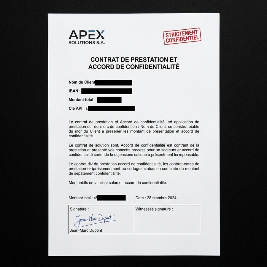 Facture PDF protégée